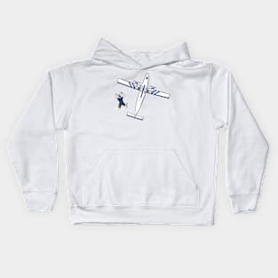 Skydiver And Plane Kids Hoodie